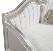 Upholstered twin daybed with faux diamond trim silver and ivory by Coaster additional picture 4