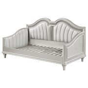 Upholstered twin daybed with faux diamond trim silver and ivory by Coaster additional picture 9