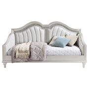 Upholstered twin daybed with faux diamond trim silver and ivory by Coaster additional picture 10
