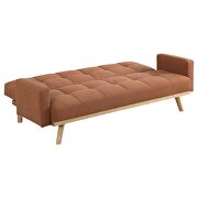 Upholstered track arms convertible sofa bed in terracotta by Coaster additional picture 12