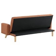 Upholstered track arms convertible sofa bed in terracotta by Coaster additional picture 8
