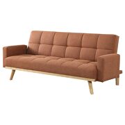 Upholstered track arms convertible sofa bed in terracotta by Coaster additional picture 10