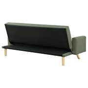 Upholstered track arms convertible sofa bed in green by Coaster additional picture 7