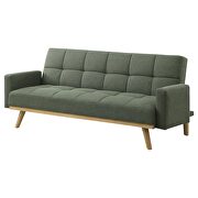 Upholstered track arms convertible sofa bed in green by Coaster additional picture 10