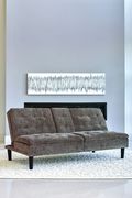 Beige chenille sofa bed w/ center console by Coaster additional picture 3