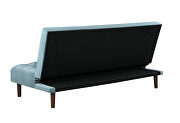 Sofa bed upholstered in durable teal velvet by Coaster additional picture 6