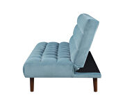 Sofa bed upholstered in durable teal velvet by Coaster additional picture 8