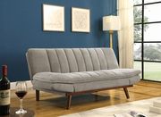 Beige fabric mid-century design sofa bed by Coaster additional picture 11