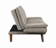 Beige fabric mid-century design sofa bed by Coaster additional picture 3