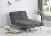 Sofa chaise bed w/ power outlet in gray by Coaster additional picture 12