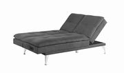 Sofa chaise bed w/ power outlet in gray by Coaster additional picture 8