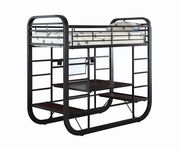 Archer casual chestnut twin workstation bunk bed by Coaster additional picture 3