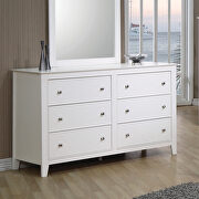 Contemporary white six-drawer dresser by Coaster additional picture 2