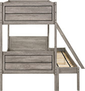 Weathered taupe finish transitional twin/full bunk bed by Coaster additional picture 4
