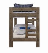 Wrangle hill gun smoke twin/twin bunk bed by Coaster additional picture 2