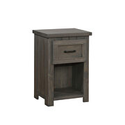 Rustic gun smoke nightstand by Coaster additional picture 2