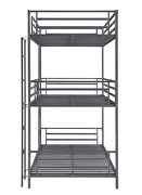 Gunmetal metal finish triple twin bunk bed by Coaster additional picture 6