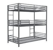Gunmetal metal finish triple twin bunk bed by Coaster additional picture 8