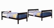 Chapman transitional black twin-over-full bunk bed by Coaster additional picture 2