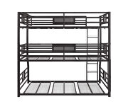 Dark bronze metal finish triple bunk bed by Coaster additional picture 7