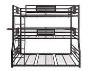 Dark bronze metal finish triple bunk bed by Coaster additional picture 8