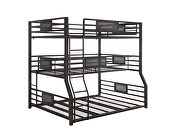 Dark bronze metal finish triple bunk bed by Coaster additional picture 9
