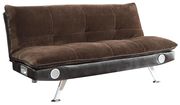 Brown padded texturized velvet sofa bed by Coaster additional picture 3