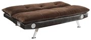 Brown padded texturized velvet sofa bed by Coaster additional picture 4