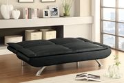 Black leatherette sofa bed by Coaster additional picture 2