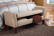 Storage beige bench/ottoman by Coaster additional picture 2
