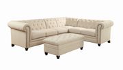 Linen fabric classic design tufted sectional sofa by Coaster additional picture 4