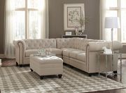 Linen fabric classic design tufted sectional sofa by Coaster additional picture 5