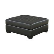 Black leather sectional sofa in casual style by Coaster additional picture 2