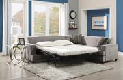 Gray spacious sectional sofa w/ pull-out sleeper by Coaster additional picture 3