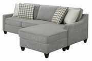 Sectional sofa in cream fabric by Coaster additional picture 5