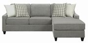 Sectional sofa in cream fabric by Coaster additional picture 10