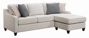 Loft style apt size cream casual reversible sectional sofa by Coaster additional picture 11