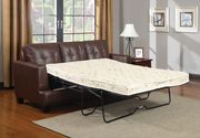 Cinnamon brown sofa bed w/ pull-out sleeper by Coaster additional picture 2