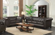 Traditional button tufted sofa w/ rolled back/arms by Coaster additional picture 2