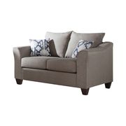Linen-like fabric gray couch in casual style additional photo 5 of 5