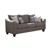 Linen-like fabric gray couch in casual style by Coaster additional picture 6