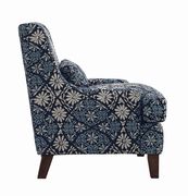 Transitional indigo accent chair additional photo 2 of 4