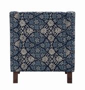 Transitional indigo accent chair additional photo 3 of 4