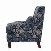 Transitional indigo accent chair additional photo 4 of 4