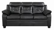 Black leatherette sofa in casual style by Coaster additional picture 8