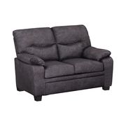 Casual printed microfiber gray sofa by Coaster additional picture 4