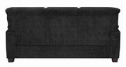 Graphite chenille fabric casual style couch additional photo 2 of 4