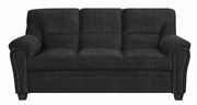 Graphite chenille fabric casual style couch by Coaster additional picture 5