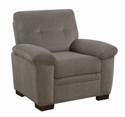 Smaller size micro velvet fabric casual chair additional photo 5 of 4