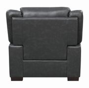 Black leatherette casual style chair by Coaster additional picture 3